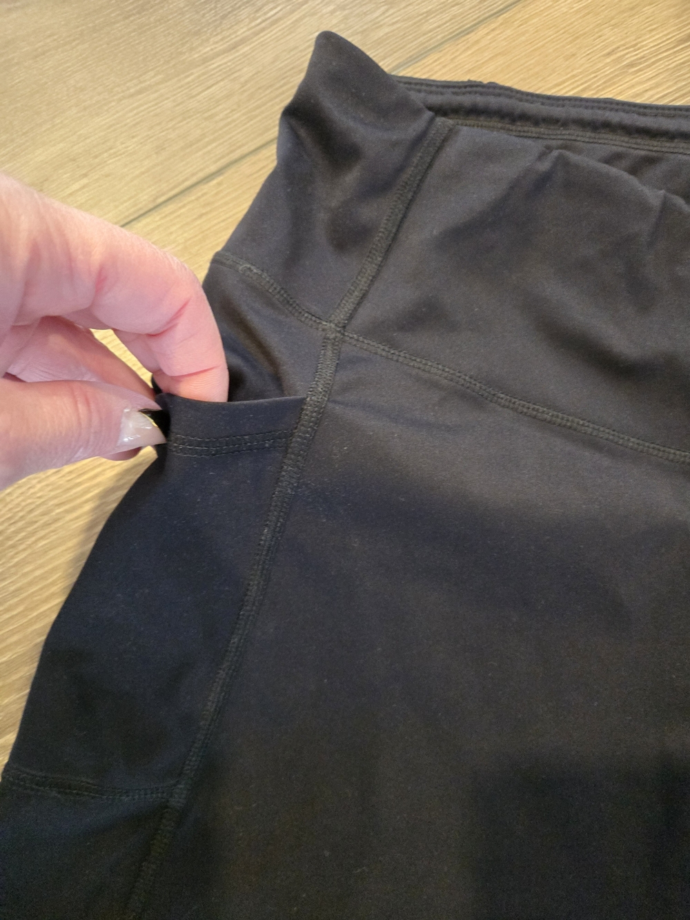 all in motion Black High-Rise Athletic Bike Shorts with Side Pockets - Picture 2 of 5